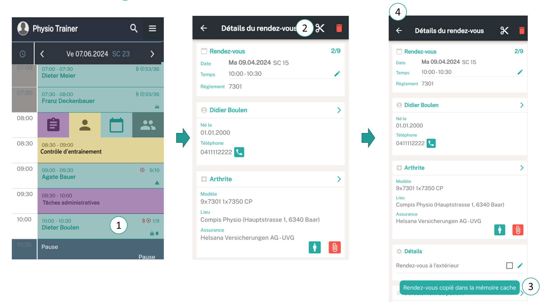 D&eacute;placer le rendez-vous