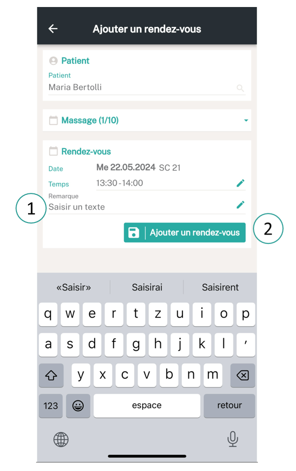 Ajouter un rendez-vous