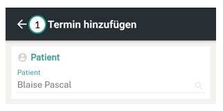 Termin hinzuf&uuml;gen verlassen