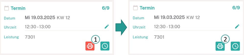 Druckmarkierung &auml;ndern