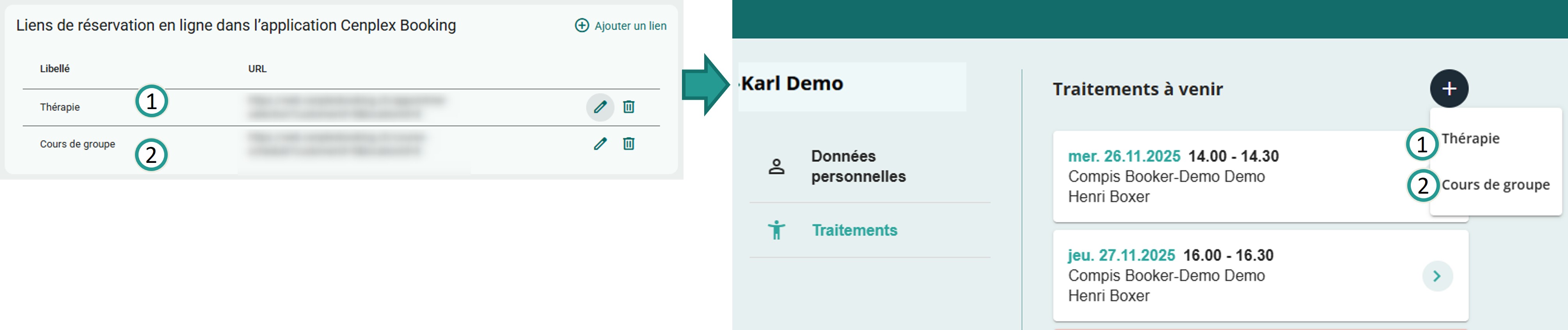 Entretenir les liens de r&eacute;servation