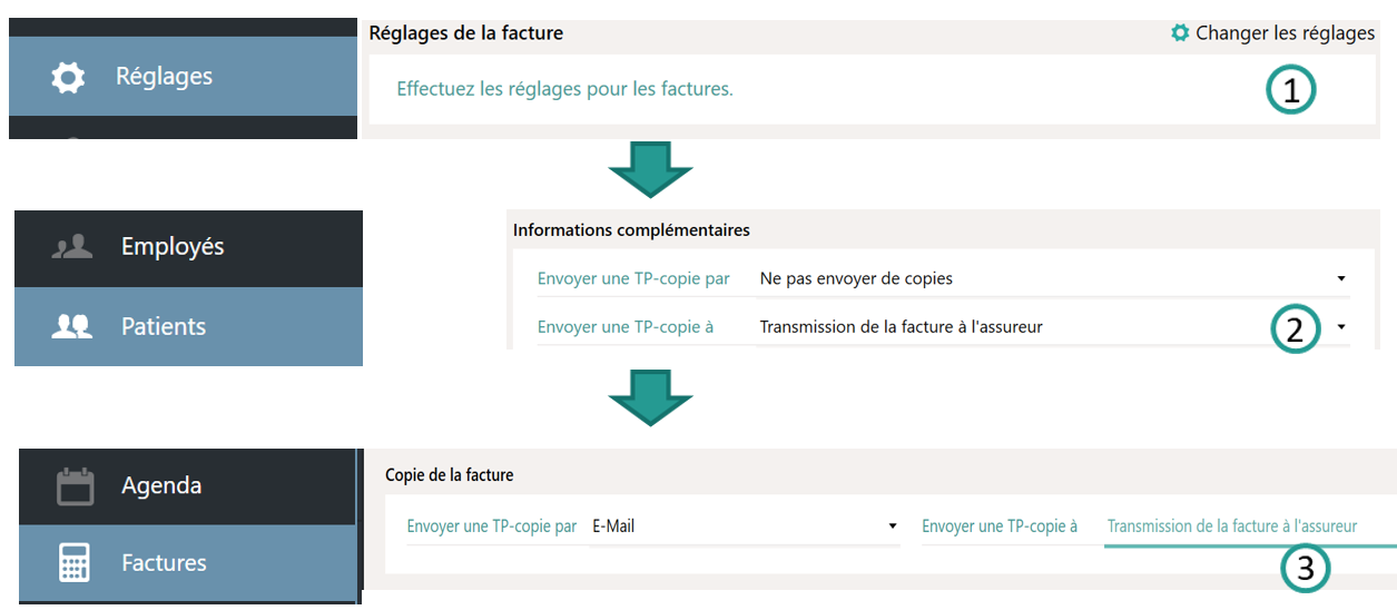 R&eacute;glages
