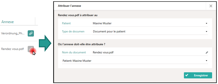 Attribuer une pi&egrave;ce jointe