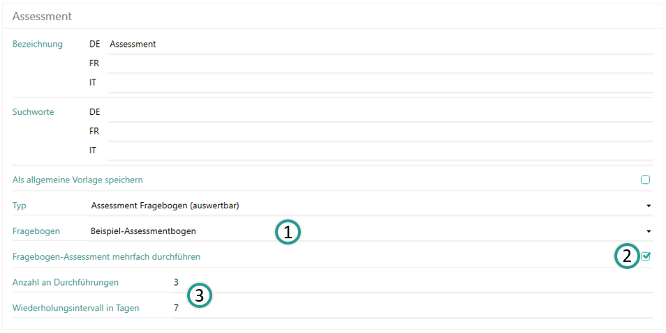 Fragebogen-Assessment