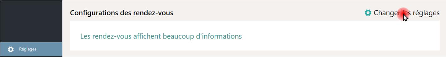 Ouvrir le configurateur du rendez-vous Ouvrir le configurateur du rendez-vous