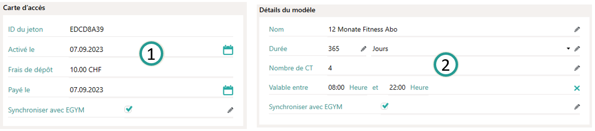 D&eacute;sactiver la synchronisation EGYM