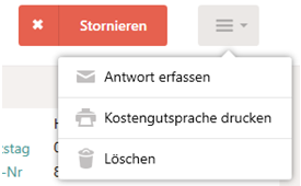 Men&uuml; in Kopfzeile