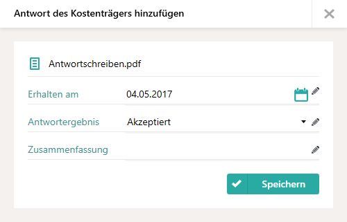 Antwort erfassen