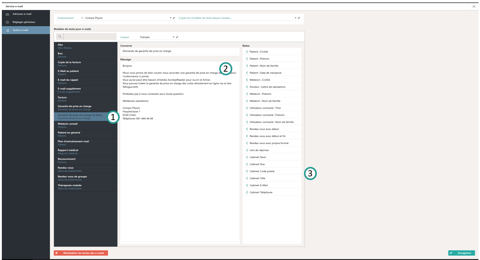 Modèle de texte en blanc