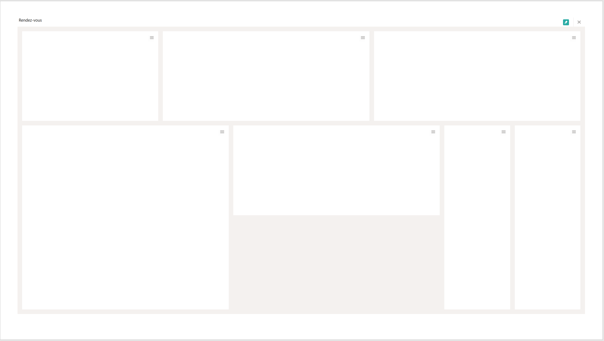 Reconfigurer le Dashboard