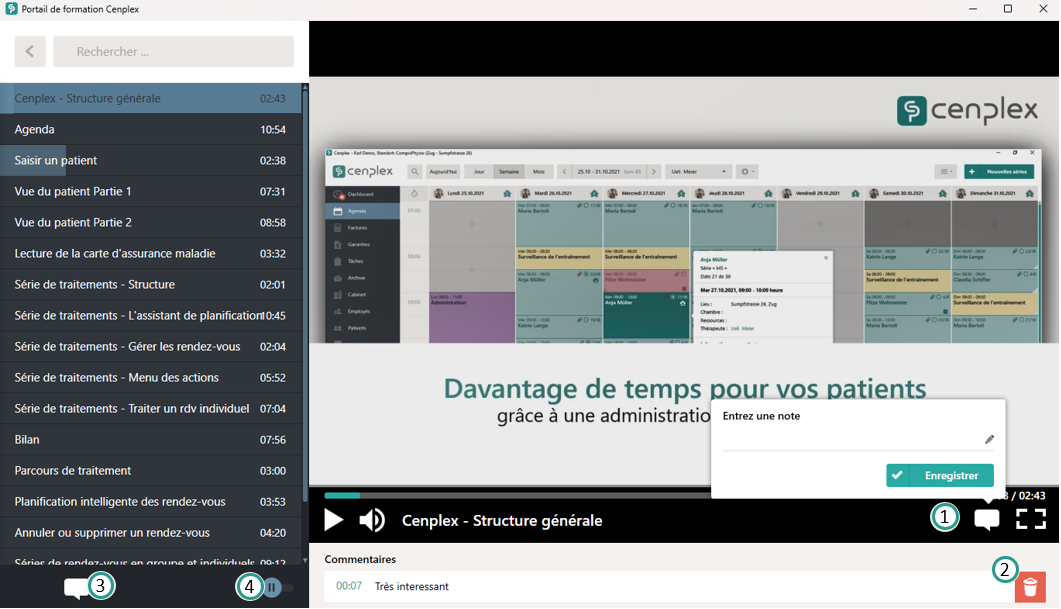 &Eacute;l&eacute;ments de commande