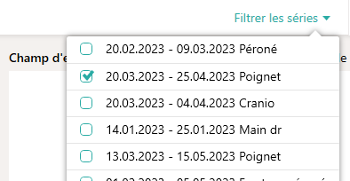 filtre des s&eacute;ries