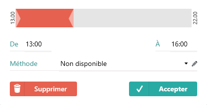 Disponibilit&eacute;