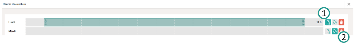 D&eacute;finir des plages horaires