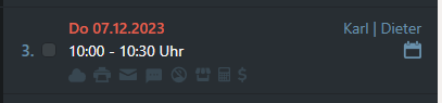 Zwei Termine am gleichen Tag