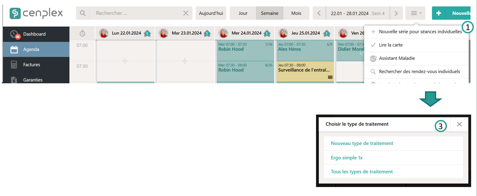 Cr&eacute;er une s&eacute;rie pour des rendez-vous individuels