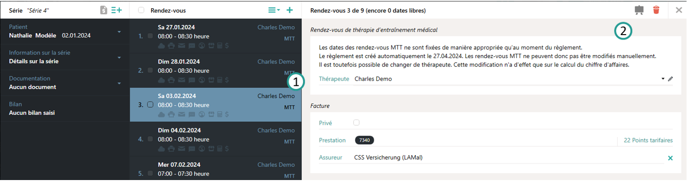 D&eacute;tails du rendez-vous MTT