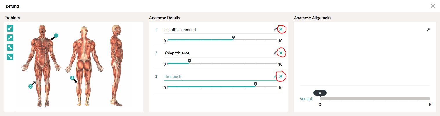 Neue Funktionen für Problempositionen