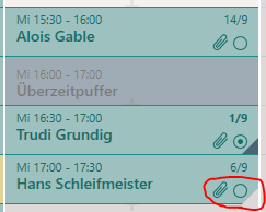 Termin ausserhalb der Arbeitszeit
