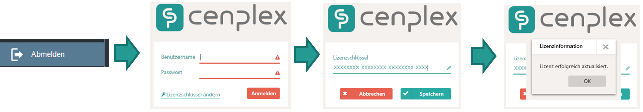 Lizenzschl&uuml;ssel &auml;ndern