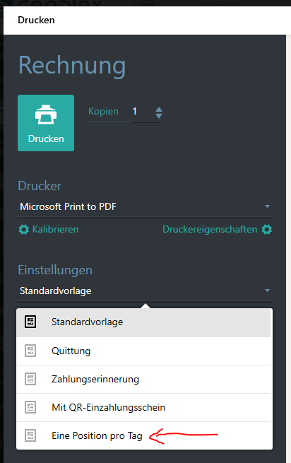 Neue Druckvorlage