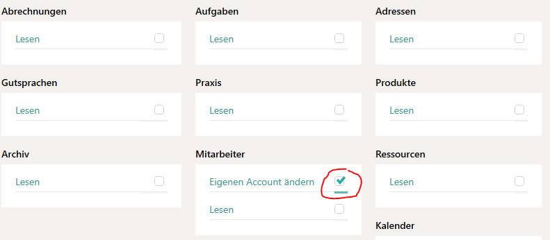 Neues Benutzerrecht