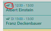 Calit Synchronisations-Status