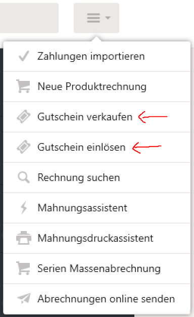Gutschein anlegen und einlösen