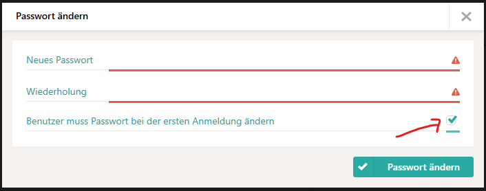 Passwort ändern