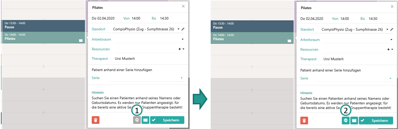 Hangouts in Gruppenterminen