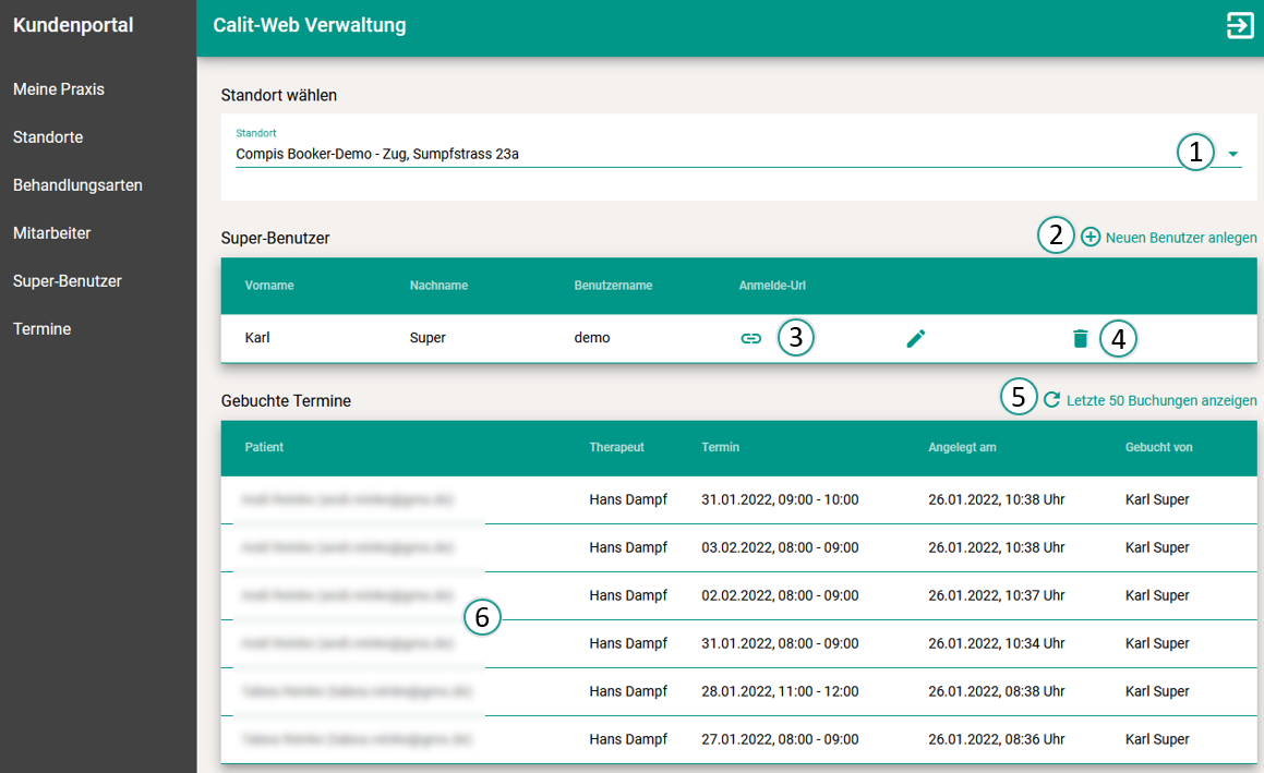 Super-Benutzer in Calit-Web