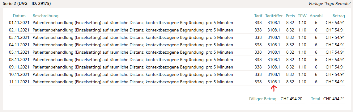 Neuer Ergo-Taxpunkt