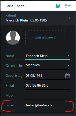 E-Mail in der Serie
