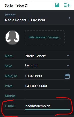 E-mail dans la série