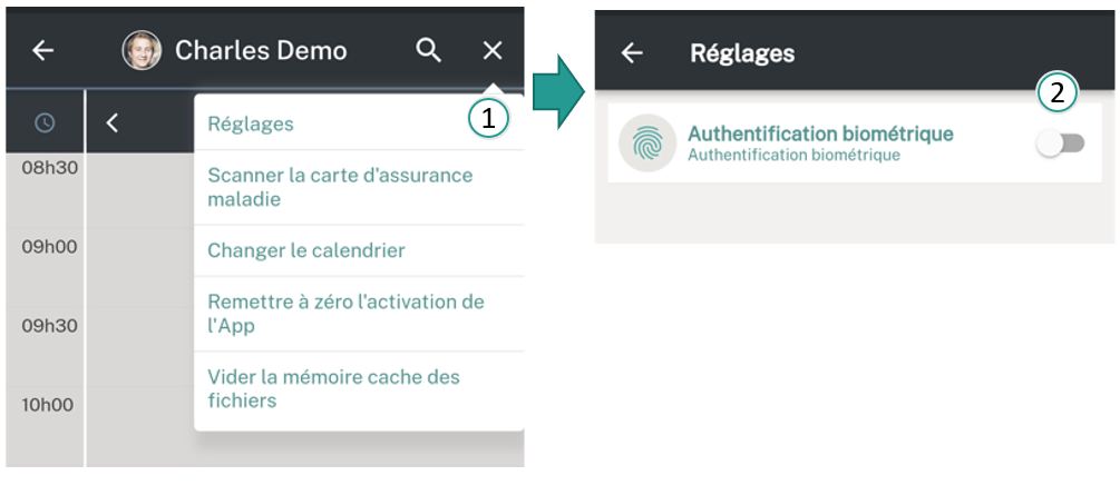 Modifier les r&eacute;glages
