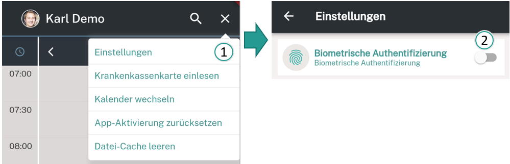 Einstellungen ändern