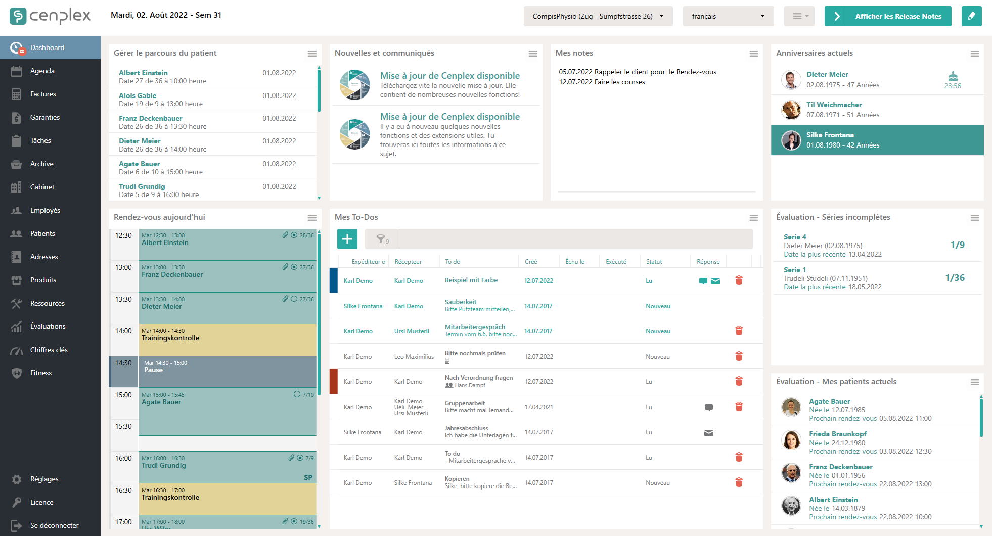 Le nouveau Dashboard