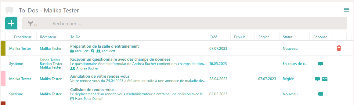 Nouvelles To-Dos