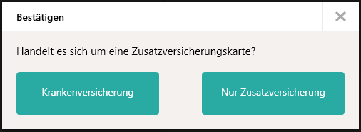 Zusatzversicherung festlegen