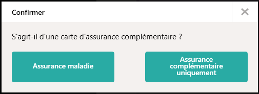 Carte d'assurance complémentaire
