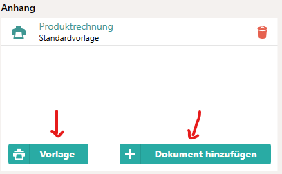 Anhänge managen