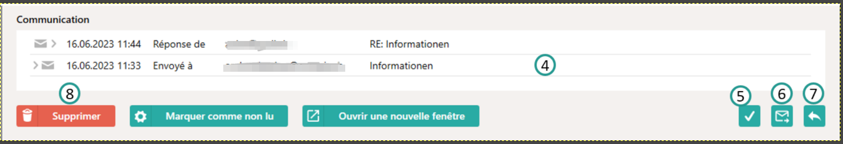 Nouvelle barre d'action
