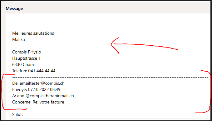 En-t&ecirc;te de l'historique