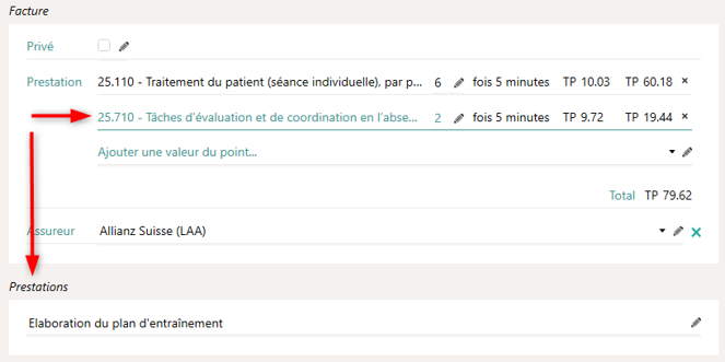 Nouvelle bo&icirc;te pour prestations