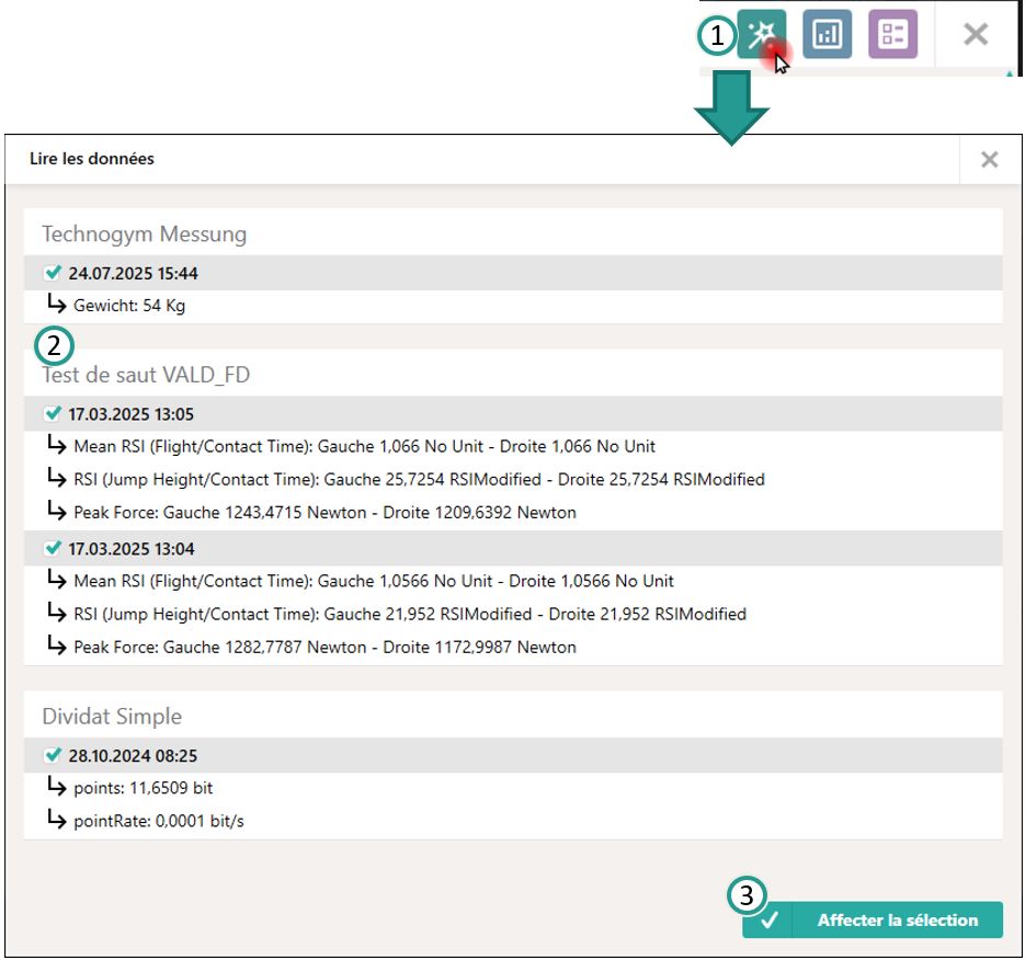 Importer toutes les donn&eacute;es