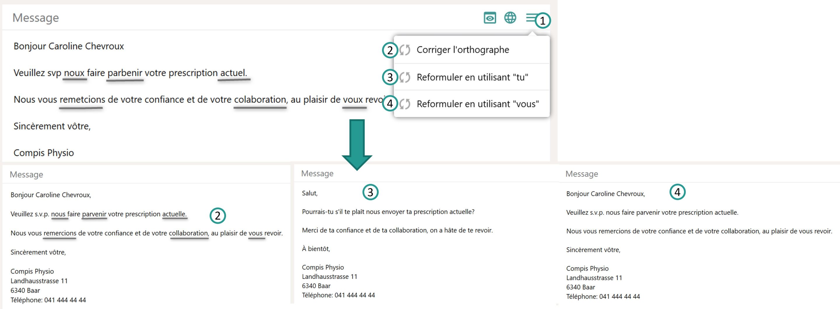 Outils de texte IA