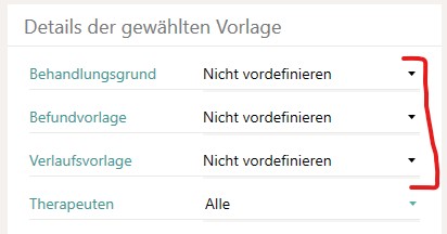 Vorlagen zur&uuml;cksetzen